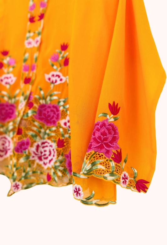 (XL) Orange Kebaya