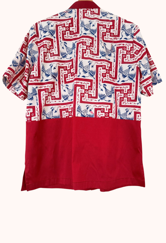 Men's Batik Short Sleeve Shirt