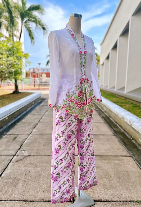 Kebaya Top in White