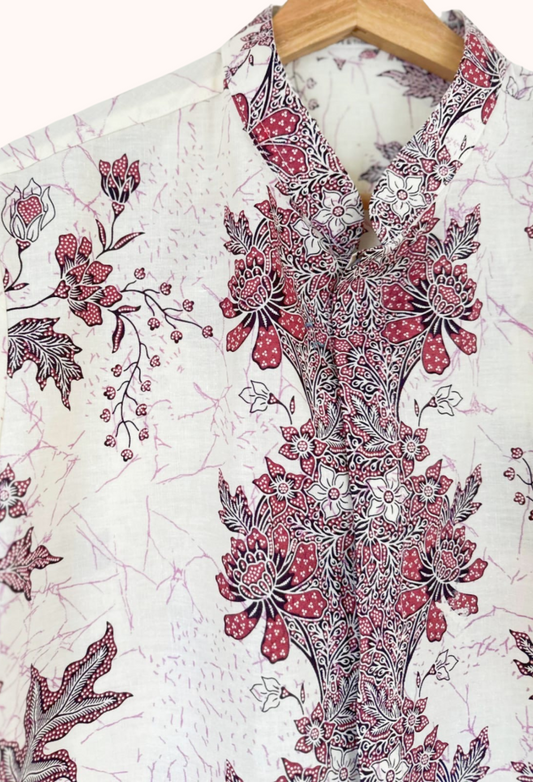 Men's Batik Short Sleeve Shirt