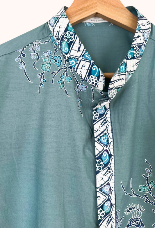 Men's Batik Short Sleeve Shirt