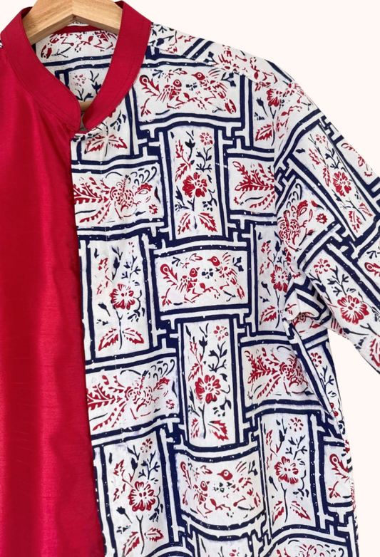Men's Batik Short Sleeve Shirt