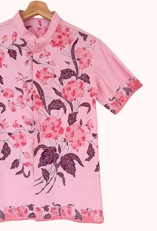 Men's Batik Short Sleeve Shirt