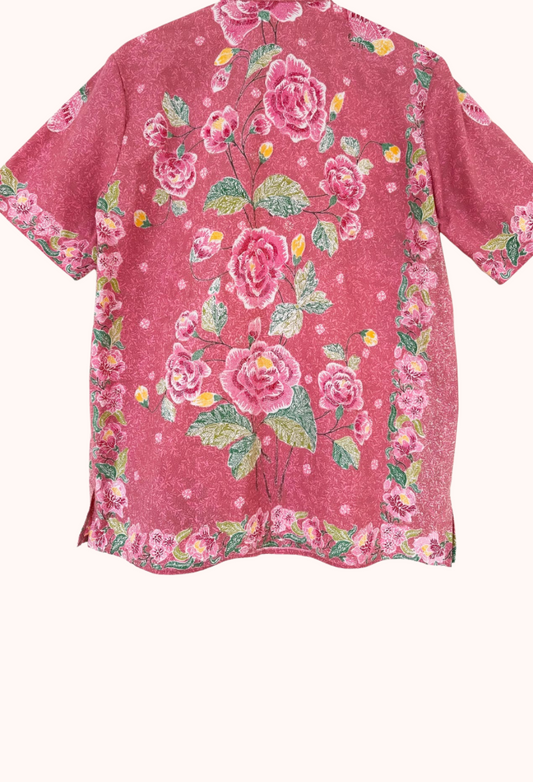 Men's Batik Short Sleeve Shirt