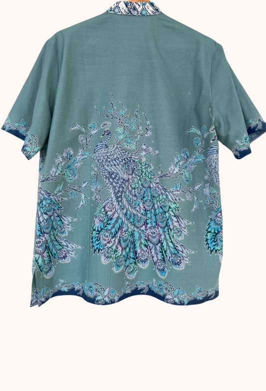 Men's Batik Short Sleeve Shirt