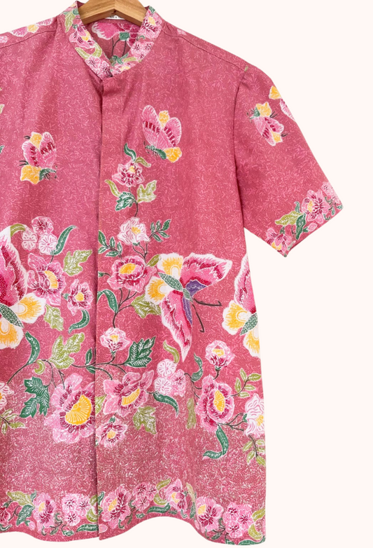 Men's Batik Short Sleeve Shirt