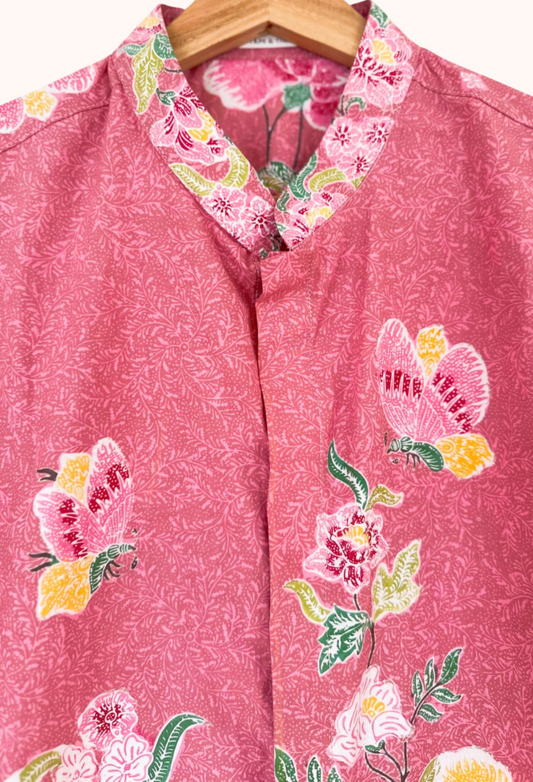 Men's Batik Short Sleeve Shirt