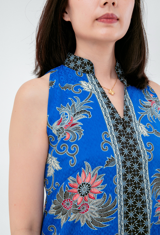 Rey Hi Lo Hem Batik Cheongsam