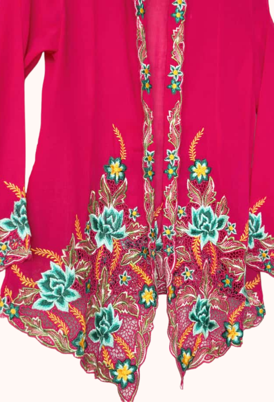 (XS) Dark Fuschia Kebaya