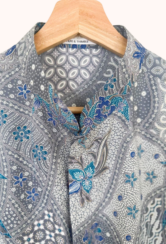 Men's Batik Long Sleeve Shirt