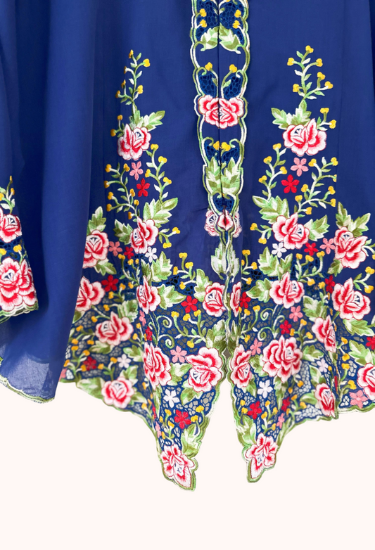 (6XL) Royal Blue Kebaya