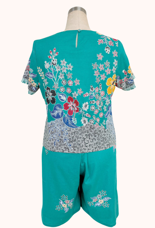 Batik Top and Shorts Set