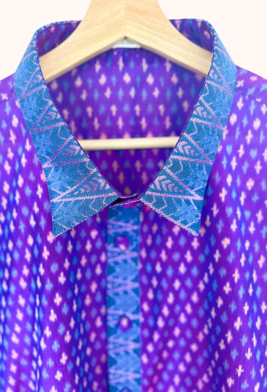 Men's Batik Short Sleeve Shirt