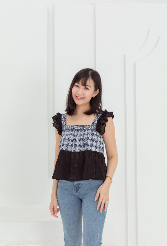 Luna Peplum Crop Top