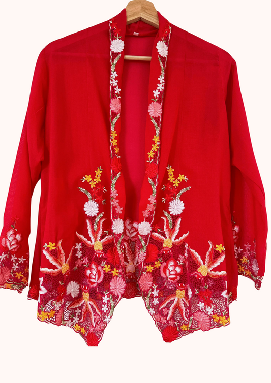 (L) Red Kebaya