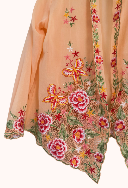 (M) Light Orange Kebaya