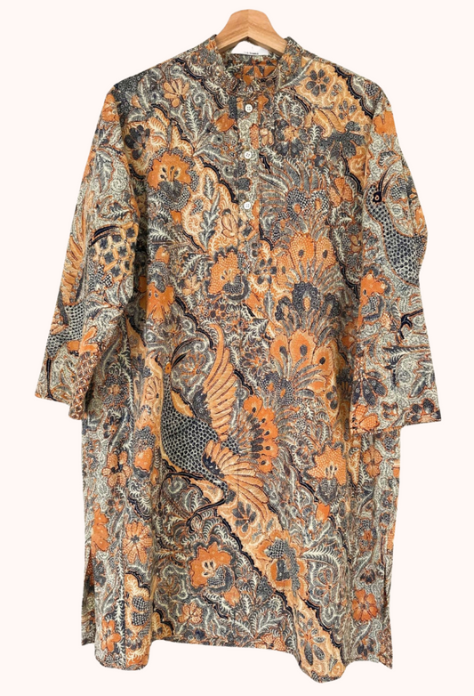 Men's Batik Long Sleeve Shirt