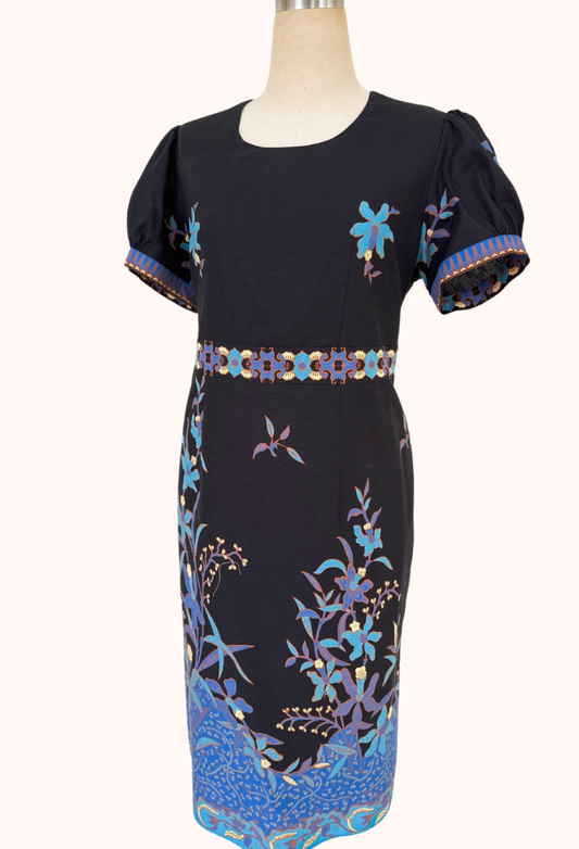 Black Batik Work Dress