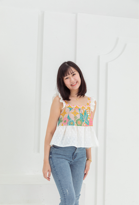 Luna Peplum Crop Top