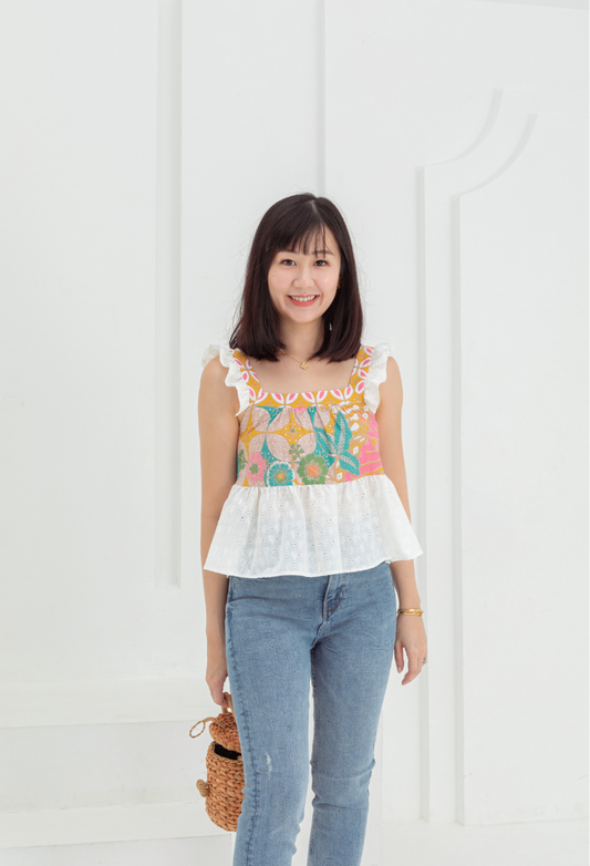 Luna Peplum Crop Top