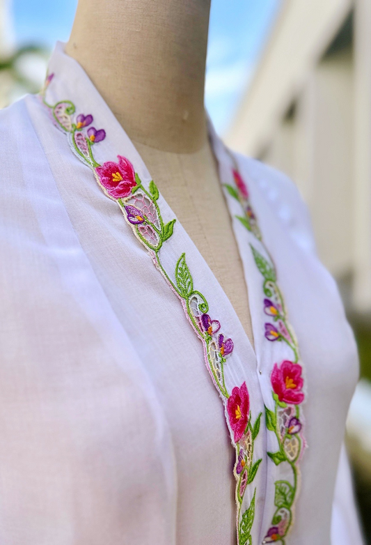 Kebaya Top in White