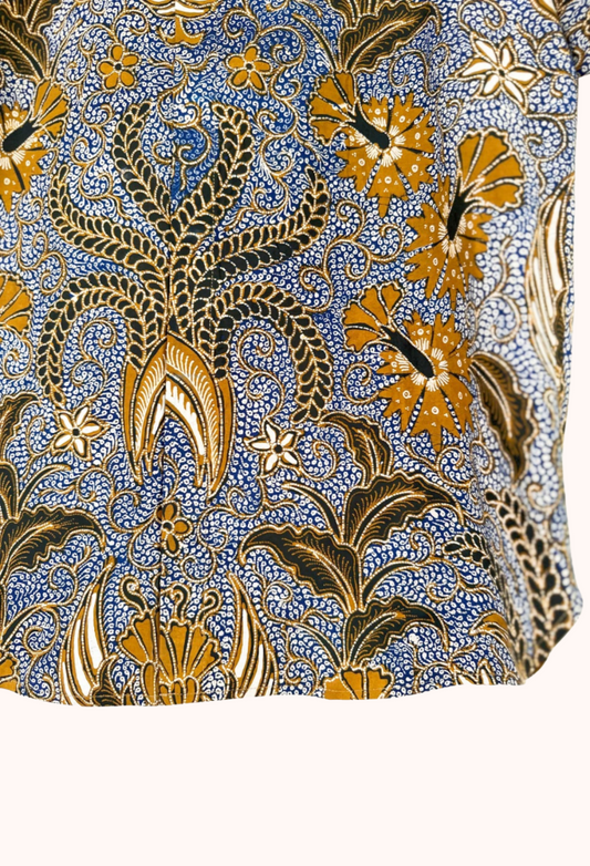 Men's Batik Short Sleeve Shirt