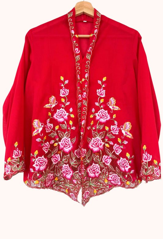 (L) Red Kebaya