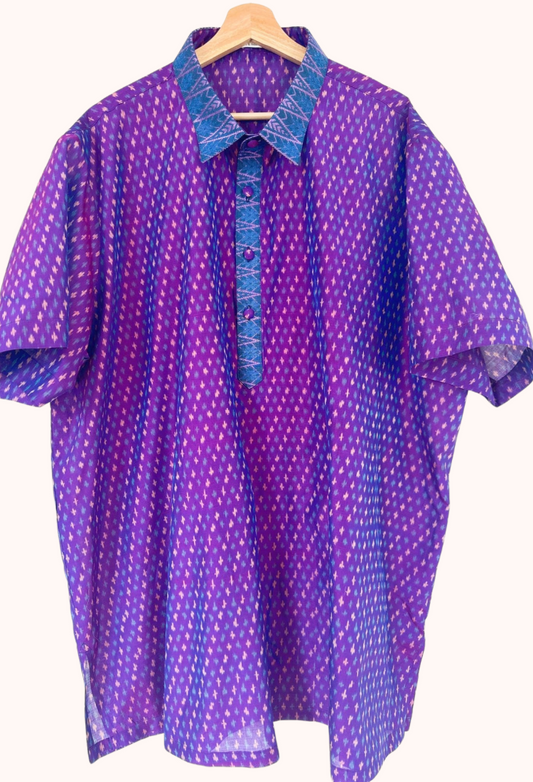 Men's Batik Short Sleeve Shirt