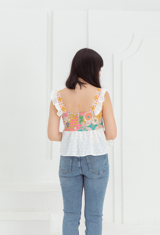 Luna Peplum Crop Top