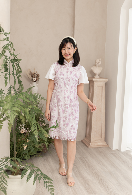 Embellished Lace Cheongsam