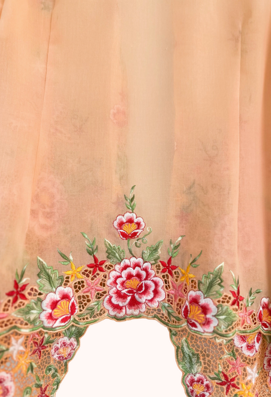 (M) Light Orange Kebaya