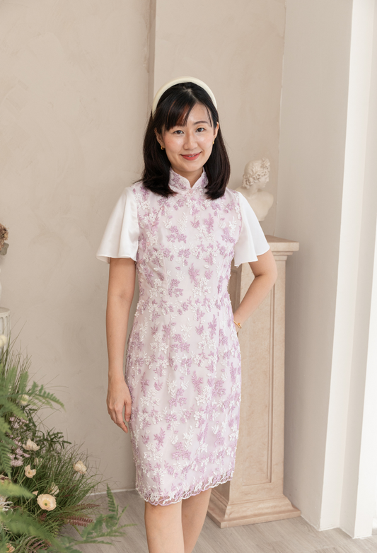 Embellished Lace Cheongsam