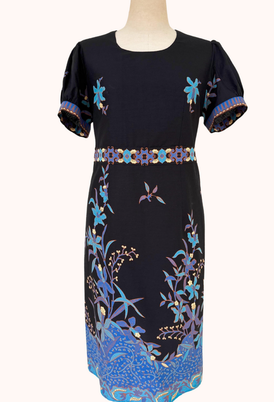 Black Batik Work Dress