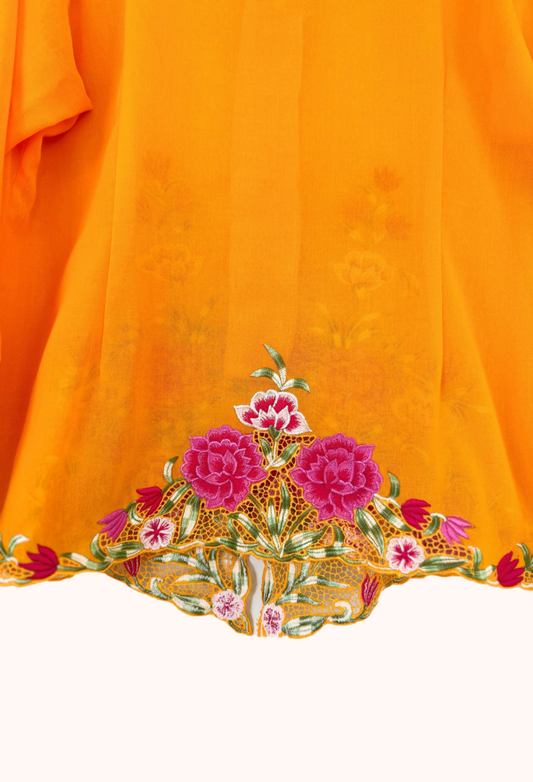 (XL) Orange Kebaya