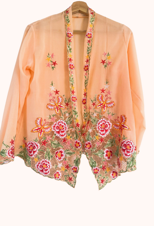 (M) Light Orange Kebaya