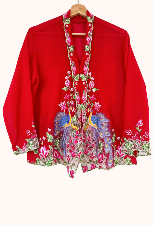 (XL) Red Kebaya