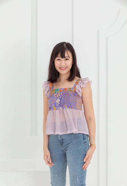 Luna Peplum Crop Top