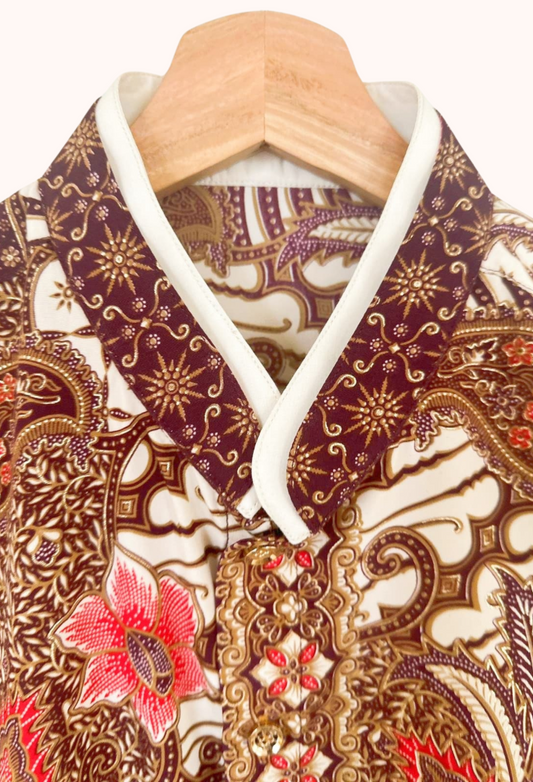 Men's Batik Long Sleeve Shirt