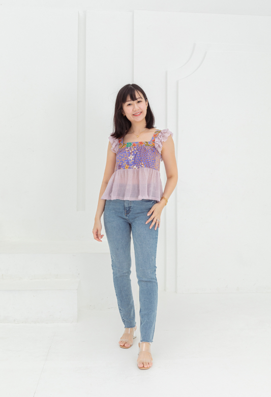 Luna Peplum Crop Top