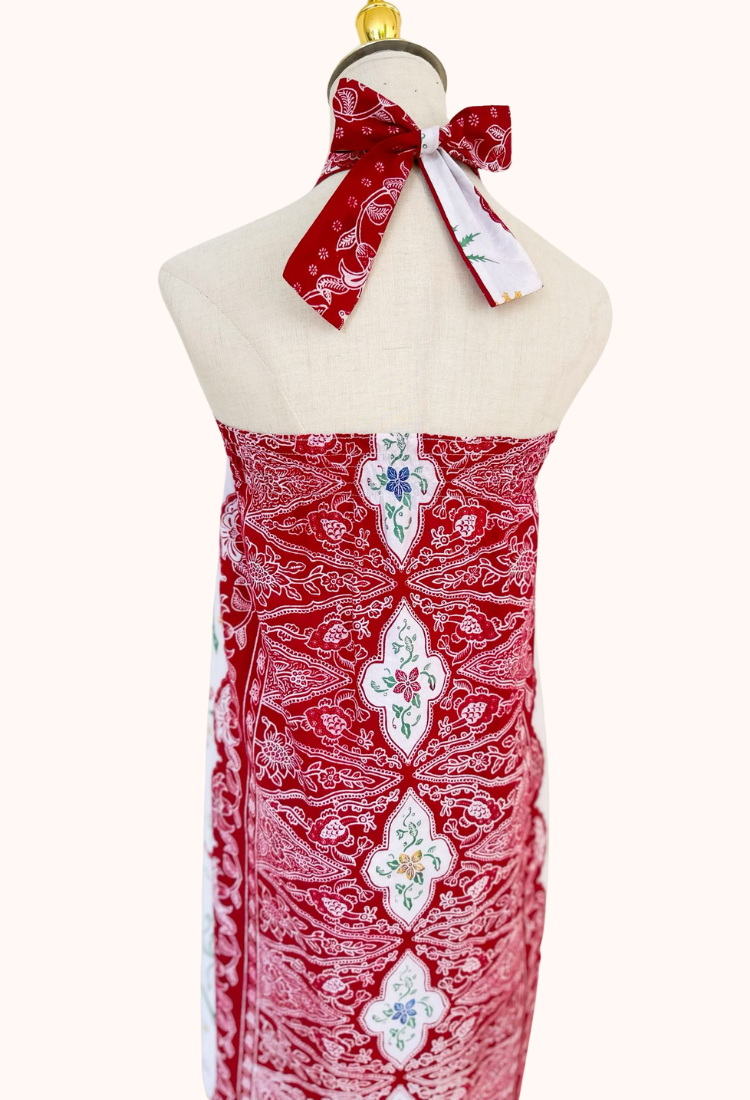batik casual dresses Laras Casual Look Batik Midi Dress with Drawstring, Ethnic Dress, Batik Dress, Batik Kaftan, Batik For Woman, Women Dress