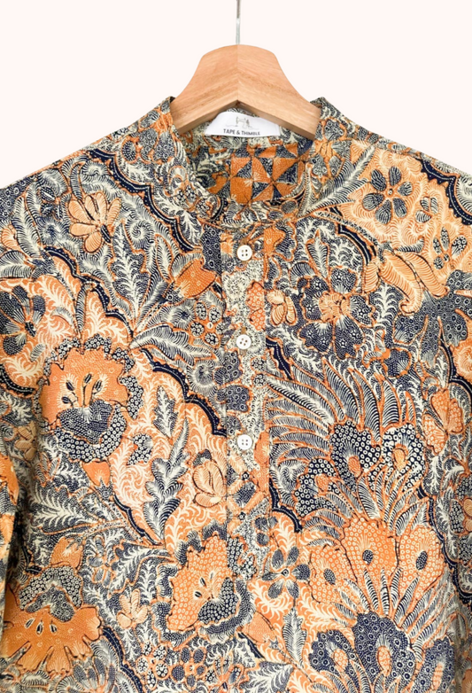 Men's Batik Long Sleeve Shirt