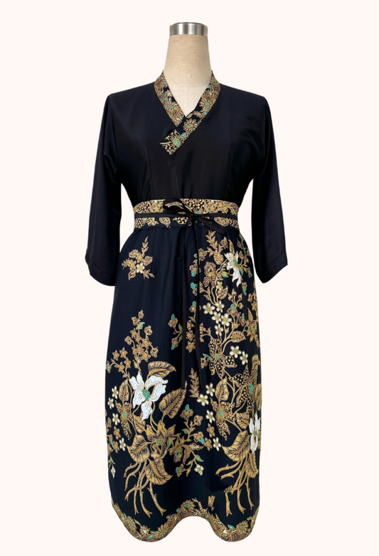 Batik Wrap Dress