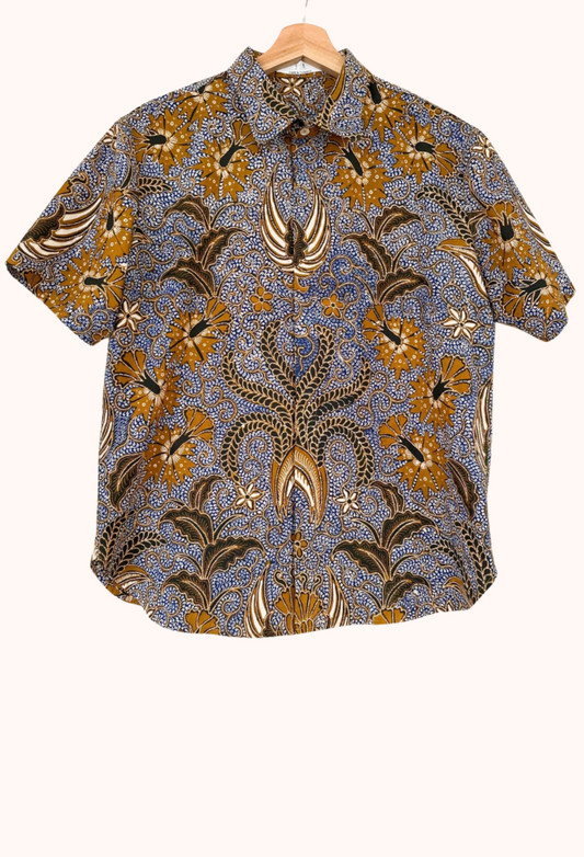 Men's Batik Short Sleeve Shirt