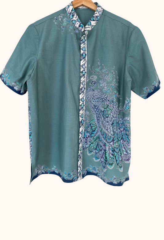 Men's Batik Short Sleeve Shirt