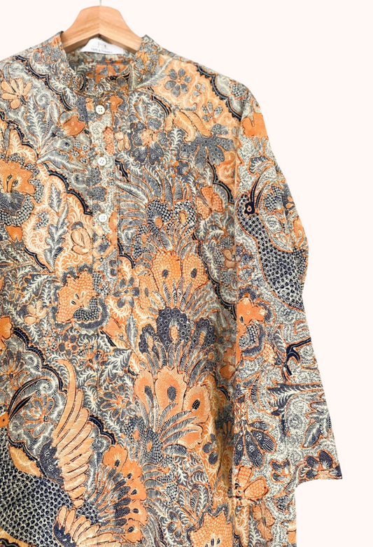 Men's Batik Long Sleeve Shirt