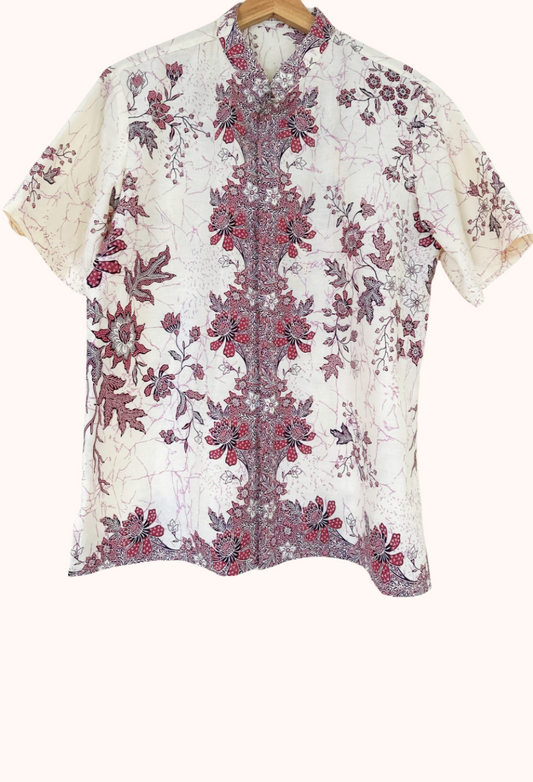 Men's Batik Short Sleeve Shirt