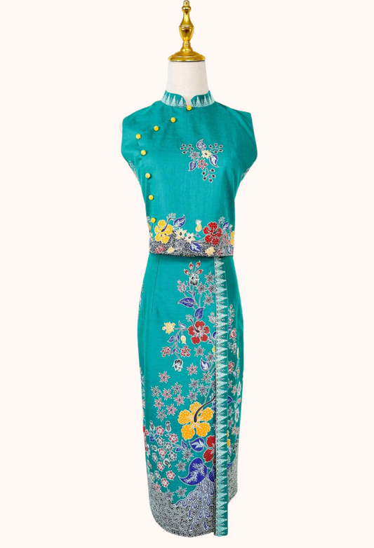 Cheongsam Top and Skirt Set