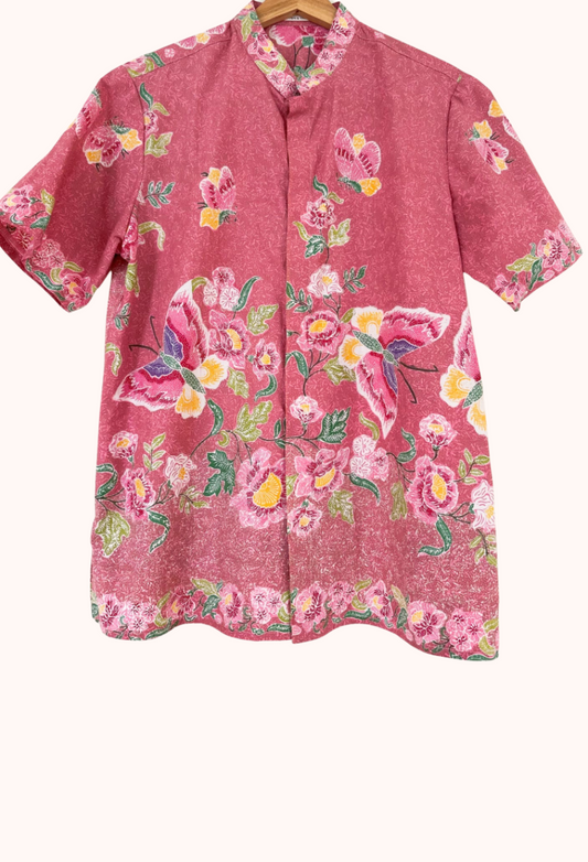 Men's Batik Short Sleeve Shirt