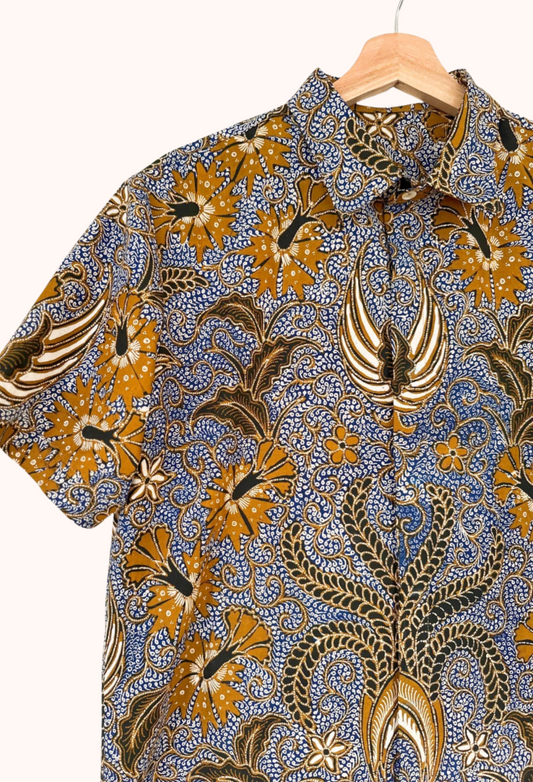 Men's Batik Short Sleeve Shirt