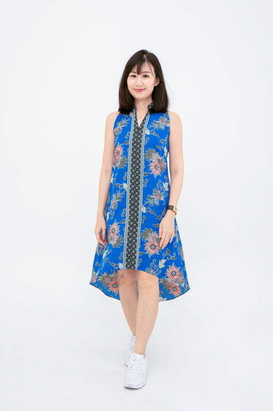 Rey Hi Lo Hem Batik Cheongsam